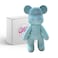 DIY Diamond Bear 23 cm Set, Sparkly 5D Glitter Chrystal AQUA color Rhinestone Art, Bear Brick, GiftBox, Gift Arts and Craft