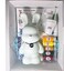 DIY Fluid Acrylic Pouring Paint BUNNY Joy 33cm Money Saver Kit: Orange, Lemon-Yellow, Gold, Dark-Green, Rose-red.