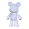 DIY Fluid Acrylic Pouring Paint Cool-Bear 33cm Money Saver Kit, Purple, Light-Blue, Fluorescent-Pink, White, Light-Pink.