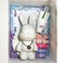 DIY Fluid Acrylic Pouring Paint Cool-Bunny 33cm Piggy Bank Kit, Purple, Light-Blue, Fluorescent-Pink, White, Light-Pink.