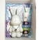 DIY Fluid Acrylic Pouring Paint Cool-Bunny 33cm Piggy Bank Kit, Dark-Blue, Light-Blue, Green, Black, Silver.