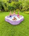 INTEX Inflatable Portable Lightweight Non-Toxic Beach Wave Swim Center Pool For Kids 229x229x56cm