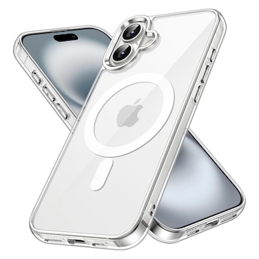 XLogiX Clear Case for iPhone 16 Plus &ndash; Slim, Stylish, Transparent Back Cover with MagSafe Compatibility &amp; Shockproof Protection   ClearX Series