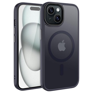 XLogix FrostX for iPhone 15 Case, Frosted Blue - Slim Protective Cover with MagSafe Compatibility   Shockproof &amp; Scratch-Resistant Design, FrostX Series