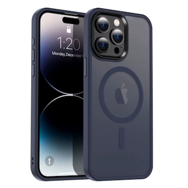 XLogix FrostX for iPhone 15 Pro Case, Frosted Blue - Slim Protective Cover with MagSafe Compatibility   Shockproof &amp; Scratch-Resistant Design, FrostX Series