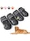 XSY&amp;G Dog Boots,Waterproof Dog Shoes,Dog Booties with Reflective Velcro Rugged Anti-Slip Sole and Skid-Proof,Outdoor Dog Shoes for Medium to Large Dogs 4Ps-Size6