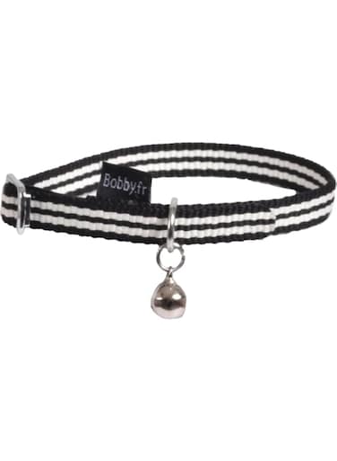 Bobby Cat Collar Stripe Black 1 x 30 cm