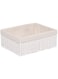 Homesmiths Medium Storage Basket White with Liner 32 x 24 12 cm