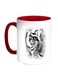 Face Printed Coffee Mug Red/Black/White