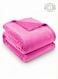 Linen Klub Single Micro Fleece Flannel Blanket 260 GSM Super Plush and Comfy Throw Blanket Size 150 x 200cm Fuschia Pink
