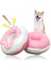 NALACAL Dog Squeaky Toys, Tough Dog Toys for Aggressive Chewers, Doughnut Shape Dog chew,Durable &amp; Tough Interactive Dog Toys for Small Medium Dogs (Pink)