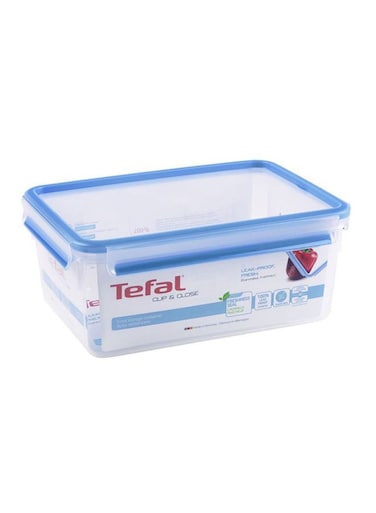 Masterseal Food Container Clear/Blue 3.7Liters