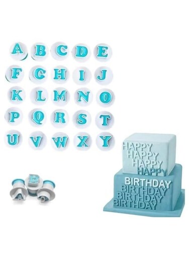 Alphabet Cookie and Fondant Cutters &acirc;&euro;&ldquo; A-Z Cake Decorating Tools