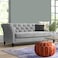 Karnak Ansil Regal 3 Seater Velvet Sofa - Grey