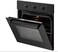 CM SONG NERO Built In Electric Oven 60cm, 65L Kitchen Oven with Convection Fan, 5 Cooking Functions, Electric Oven with Grill, Double Glass Door, Black Built In Oven for Modern Home Kitchen