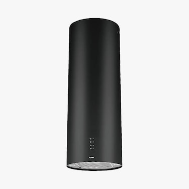 شفاط مطبخ CM ISOLA CYLINDER أسود مطفي - شفاط مطبخ يُثبت في السقف مع فلتر فحم وتدفق هواء 1000 متر مكعب/ساعة