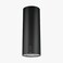 شفاط مطبخ CM ISOLA CYLINDER أسود مطفي - شفاط مطبخ يُثبت في السقف مع فلتر فحم وتدفق هواء 1000 متر مكعب/ساعة