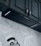 CM F97 Built-In Hood &ndash; 72cm Black Kitchen Hood with Aluminum &amp; Carbon Filters, 700 m&sup3;/h Airflow