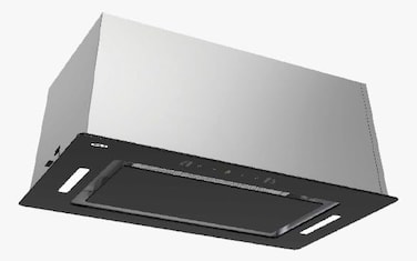 CM F97 Built-In Hood &ndash; 72cm Black Kitchen Hood with Aluminum &amp; Carbon Filters, 700 m&sup3;/h Airflow