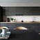 CM F6 BLACK 60 Under-Cabinet Pull-Out Hood &ndash; 60cm Black Glass Range Hood with Aluminum Filters &amp; 420 m&sup3;/h Suction