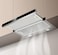 CM F6 BLACK GLASS 90cm Under-Cabinet Pull-Out Hood &ndash; Black Glass Range Hood with Aluminum Filters &amp; 420 m&sup3;/h Suction