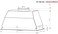 CM STILO Built-In Hood &ndash; 72cm Kitchen Hood with Charcoal Filter &amp; Aluminum Grease Filter