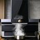 CM AMBER NERO 90cm Wall Mounted Cooker Hood &ndash; Black Kitchen Hood with Self-Cleaning Baffle Filter, 9 Speeds &amp; 1400 m&sup3;/h Airflow