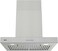 CM SOLE60 60cm Wall Mounted Range Hood &ndash; Silver Stainless Steel Hood with 1000 m&sup3;/h Airflow &amp; Carbon Filter