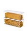 Containers for Pantry,2Pcs Clear Rectangular Canister with Lock Lids, Durable Plastic Food Keeper