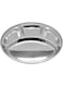 Raj Steel Plate with 4 compartments, 28.4cm, BPH001,DINNER PLATE , SERVEWARE , SERVING PLATE , RICE PLATE