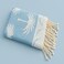 Palm   Beach Towel 100% recycled cotton Blue sky