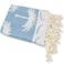 Palm   Beach Towel 100% recycled cotton Blue sky