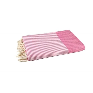Honeycomb Beach Towel 100% recycled cotton Dark Pink