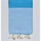 Honeycomb Beach Towel 100% recycled cotton Turquoise