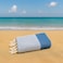 Honeycomb Beach Towel 100% recycled cotton Turquoise