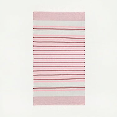 LUX  Beach Towel 100% recycled cotton Red Pink