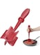 PGYARD Meat Chopper, Hamburger Chopper, Premium Heat Resistant Masher and Smasher for Hamburger Meat, Ground Beef, Ground Turkey and More, Nylon Ground Beef Chopper Tool and Meat Fork, Mix Chopper-Red