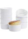 GPYG Ramekins 8 OZ, Set of 8, White Porcelain, 8 Ounces Capacity, Round Shape, Oven, Freezer &amp; Dishwasher Safe