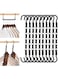 HOOTO Space Saving Hangers, 10PCS Magic Hangers, 6 Holes Sturdy Closet Hangers Plastic Hanger for Wardrobe Apartment College Dorm Room Essentials, Black