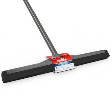 Tonkita Grey Floor Wiper 33cm with Stick &ndash; Natural Rubber Floor Squeegee with Soft Rubber Lip