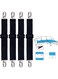 Elastic Bed Sheet Clips Keep Bedsheets in Place, Corner Bands Suspenders for Flat Or Fitted Sheets - Mattress Sheets Grippers Holders Straps Fits from Twin- Garters Fasteners Clamps 4 Pcs