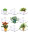 9 Pcs 4 Inch Small Acrylic Shelves for Wall Shelves Organizer   Mini Acrylic Display Shelf Wall-Mounted Floating Shelves, Bookshelf, Toys Figure Display Shelf for Living Room, Bedroom, Bathroom, Kids Room