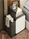1-Piece Multipurpose Use Simple Bedside Storage Cabinet Display Rack Nightstand Side Table Display Rack Black/White 57x37x57 cm
