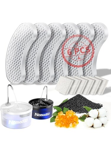 NomadGo Cat Water Dispenser Filter Replacement Faucet Cat Water Dispenser Filter 6 Pack