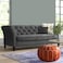 Karnak Ansil Regal 3 Seater Velvet Sofa - Black