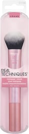Real Techniques Instapop Cheek Makeup Brush Face Brush For Blush, Bronzer and Highlighter, Loose Or Pressed Powder, Cruelty Free Synthetic Bristles Vegan 1 Count