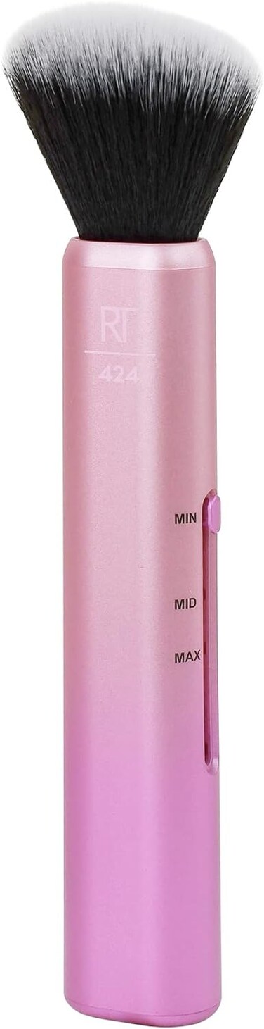 Real Techniques Custom Contour 3-in-1 Slide Brush For Bronzer and Contour with 3 Settings Sheer, Medium, or Focused Application