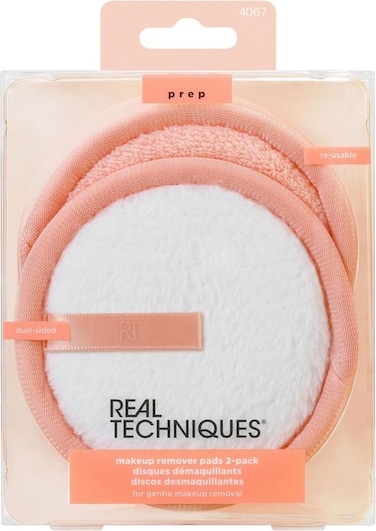 Real Techniques Dual Sided Reusable Makeup Remover Pads 2-Pack