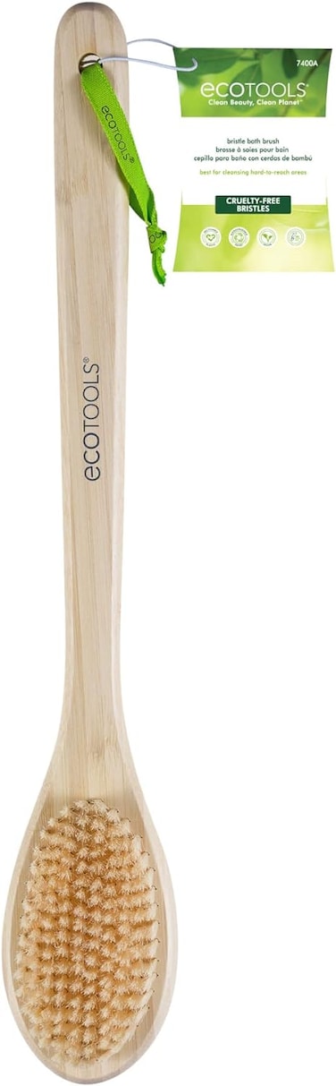 Ecotools Loofah Bath Brush Fine Netting Pouf Rich Lather Gentle Cleansing, and Exfoliation for Smoother Softer Skin