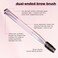Real Techniques Dual-Ended Brow Brush For Shaping and Filling, Travel-Friendly Spoolie, Blend Natural Full and Laminated Brows, Luxury Applicator 1 Count
